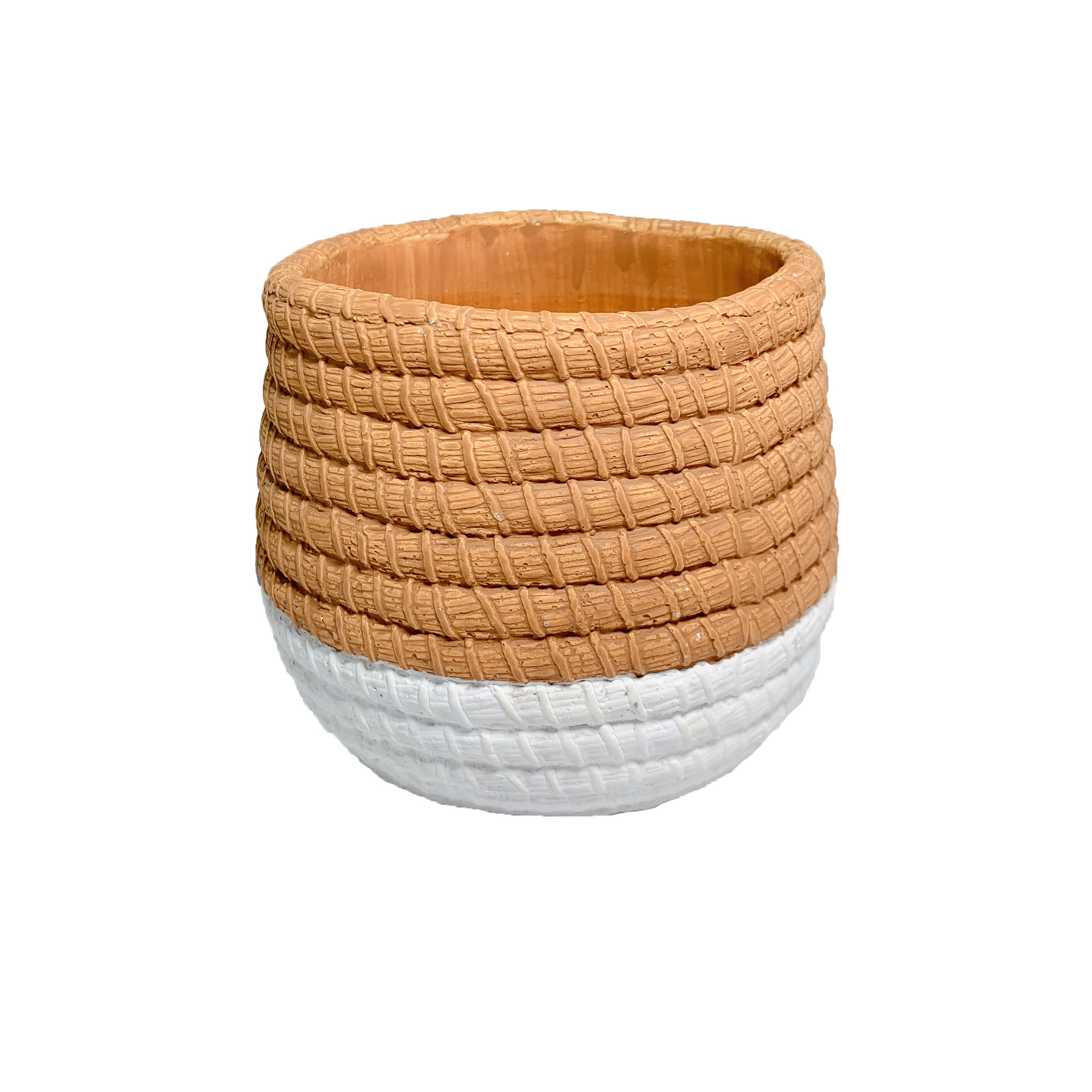 北欧式水泥多肉花盆陶瓷创意ins文艺个性室内大号藤条工厂批发