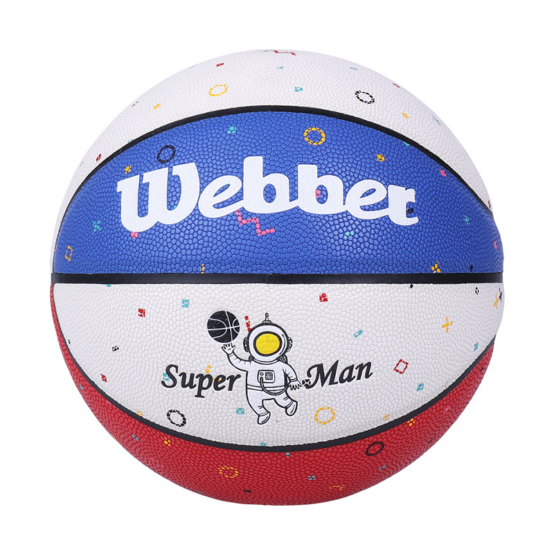 厂家直供韦伯5号pu篮球 幼儿园学生训练宇航员太空人创意现货批发