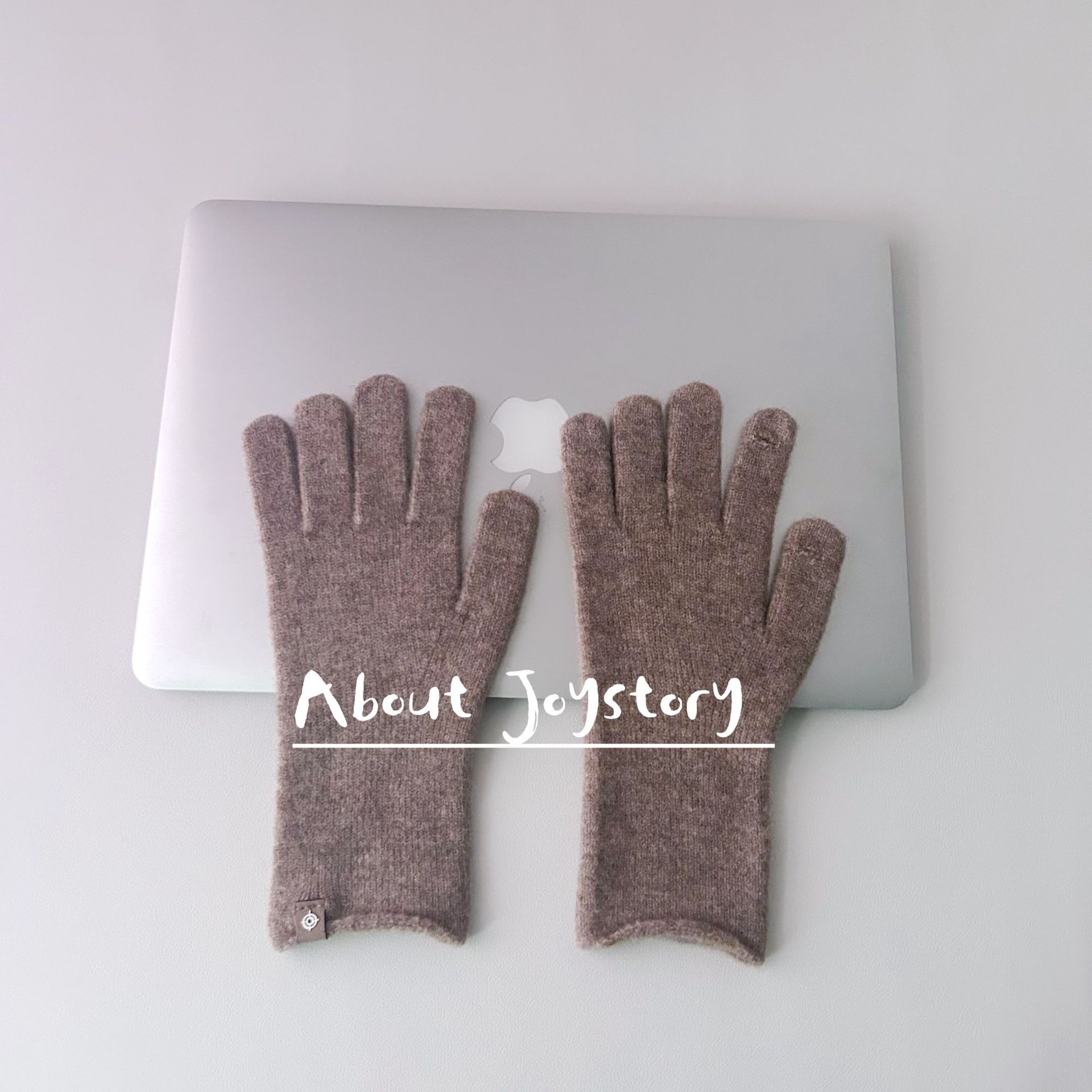 South Korea Dongdaemun Thermal Knitting Knitting Wool Gloves Female Autumn and Winter Open Finger Touch Screen Cold-Proof Warm Green Female