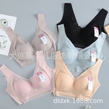 薄款舒适一体式大胸显小收副乳美背小胸聚拢无钢圈背扣文胸019