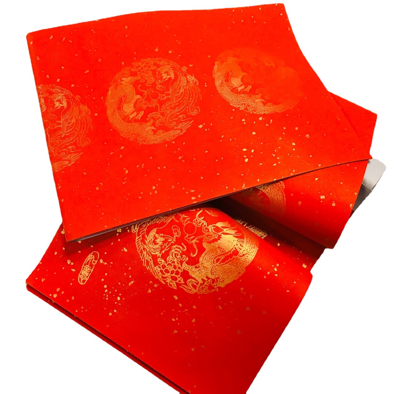 2022新年春节手写对联纸书法大全万年红烫金红纸空白春联纸批发