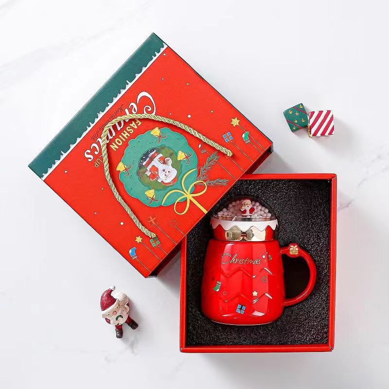 Creative Christmas Good-looking Cute Girls Boys and Girls Mutual Gift Couple Ceramic Mug Dormitory Office Gift