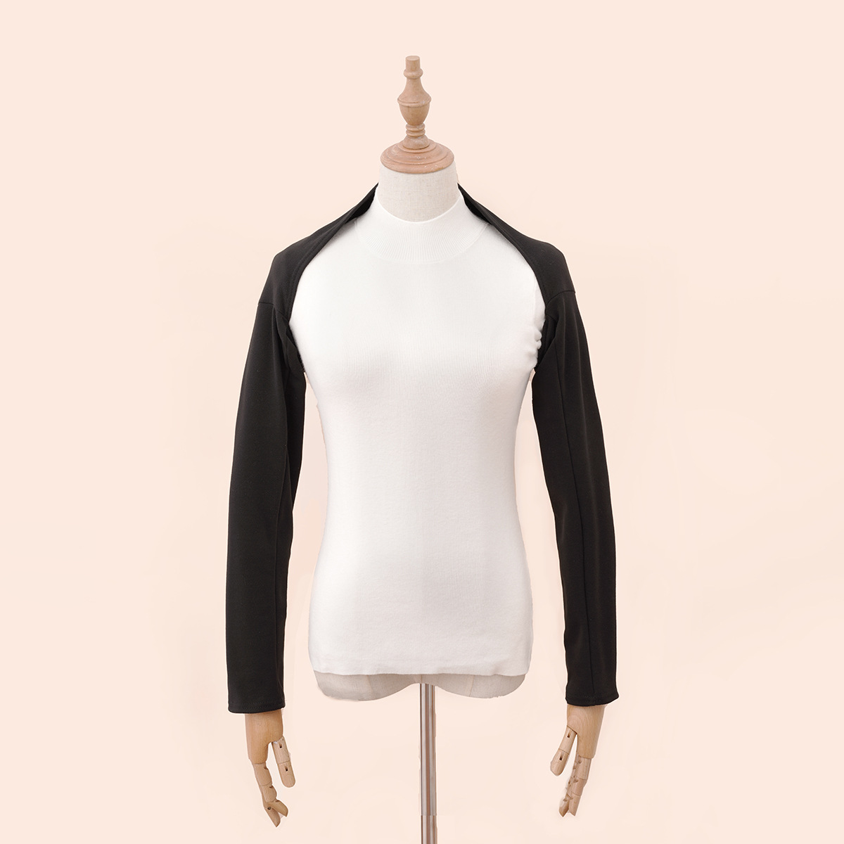 冬季保暖女男连肩袖套加绒护臂手臂套袖莫代尔冬天袖子跳舞袖套