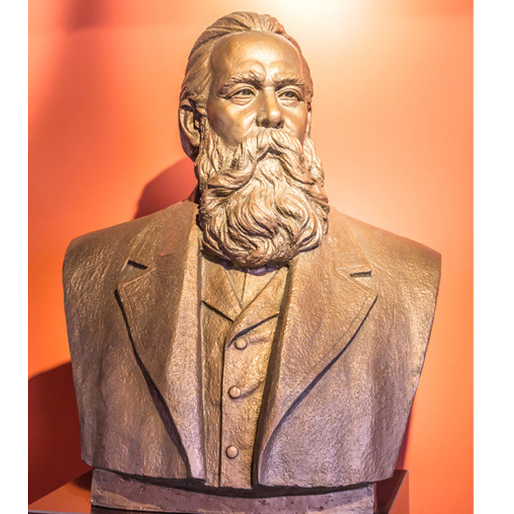 铸铜仿铜马克思恩格斯列宁斯大林雕像名人半身胸像铜雕公校园人物