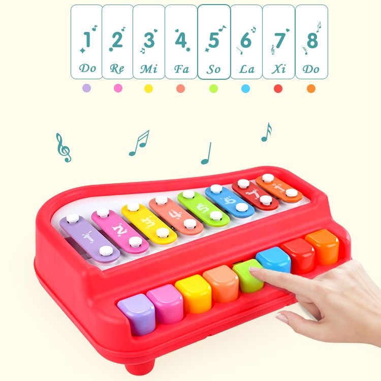 益智玩具儿童钢琴玩具琴女孩早教玩具敲琴大号八音琴婴儿手敲琴