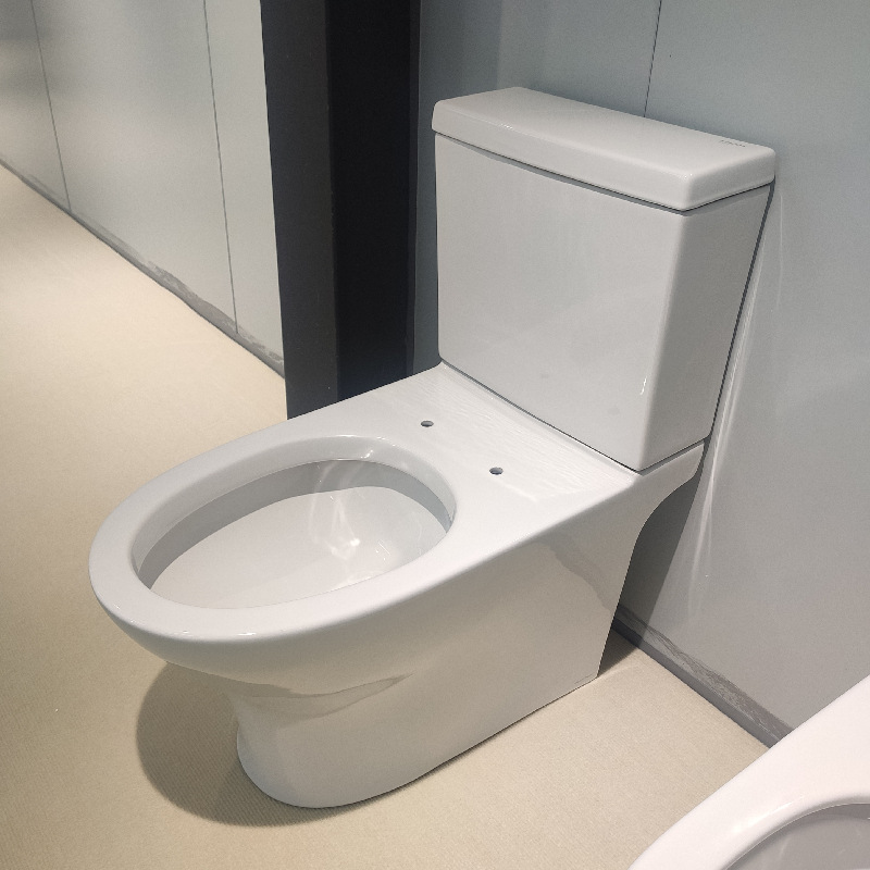 卫浴厂家直供侧按虹吸式分体坐便器地排陶瓷静音防臭抽水马桶