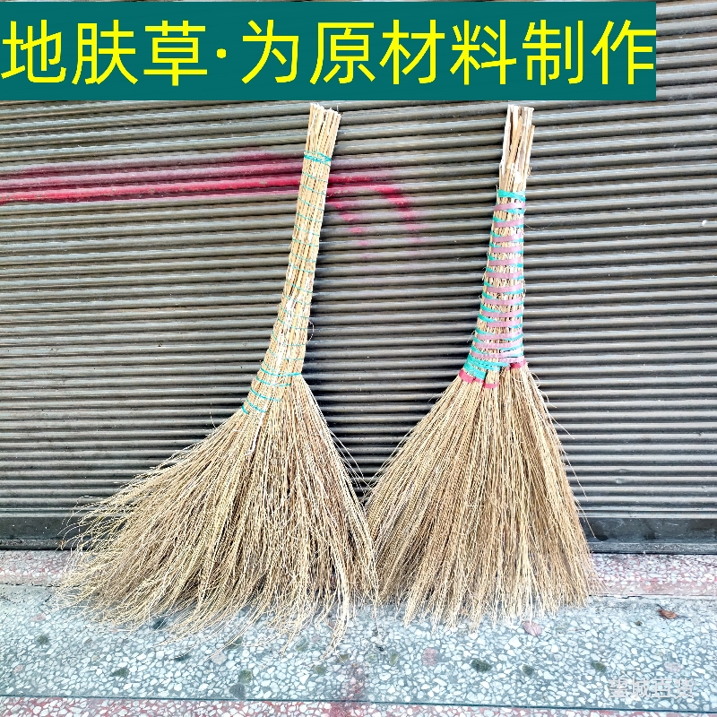 23n铁扫把地肤草扫帚苗扫把树物业庭院子水泥地面扫地手工笤帚黄