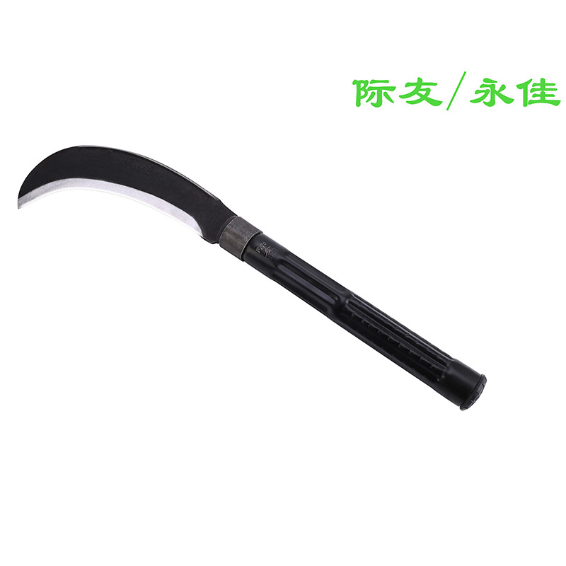 际友厂家直供钢柄锰钢柴刀割草镰刀砍树刀长把砍竹刀户外林业用刀