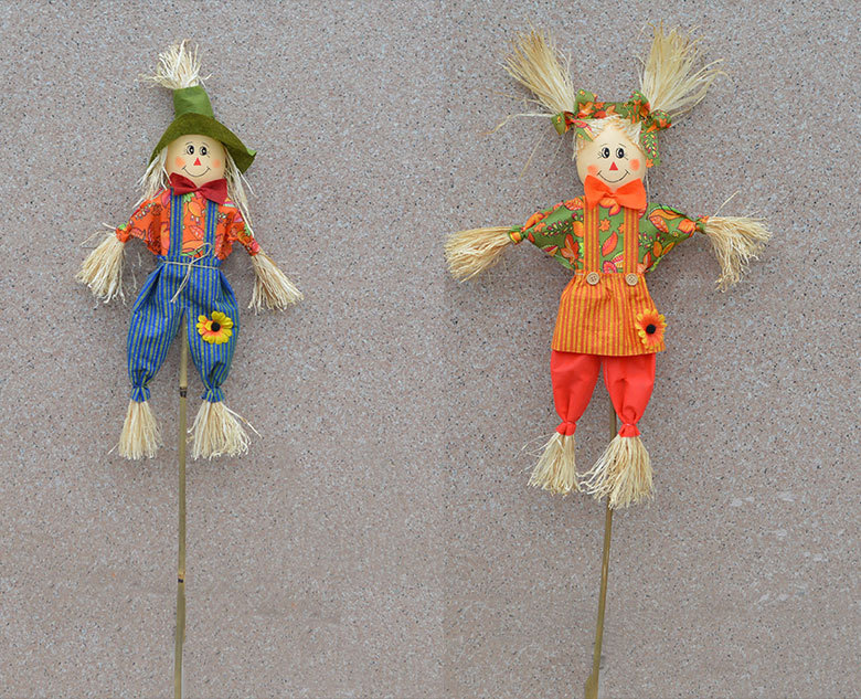 创意稻草娃娃吊饰挂件幼儿园空中装饰田园风麦秆编织儿童房壁挂