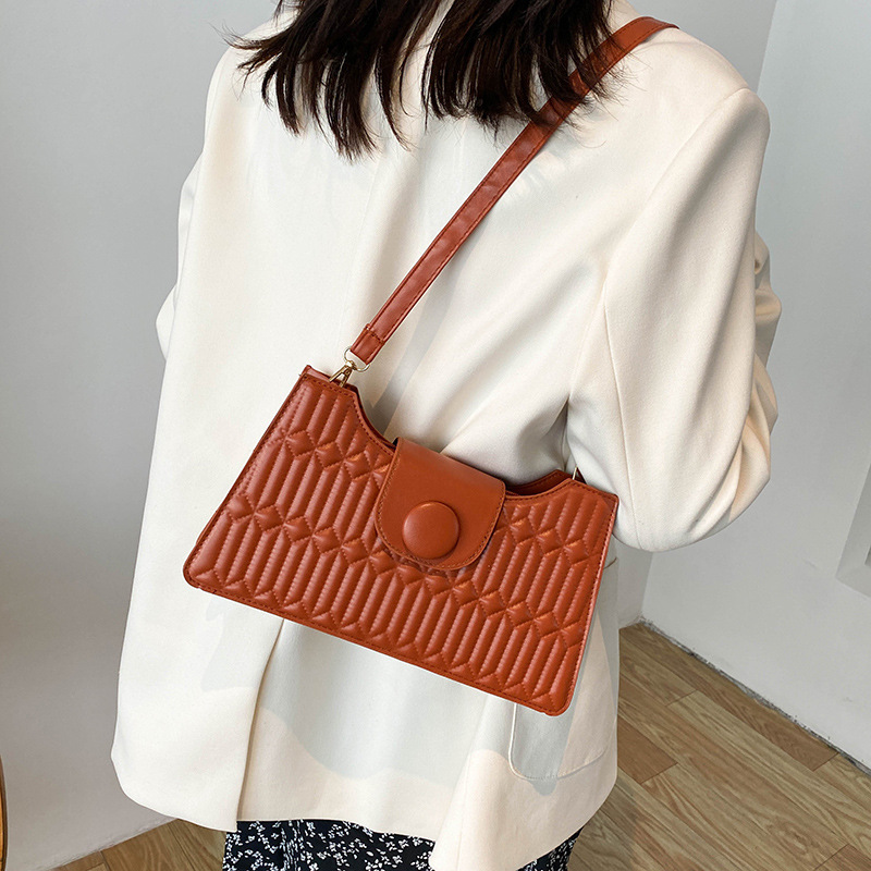 Bag 2022 Spring and Autumn New Fashion High Quality Crossbody Bag Women's All-Match Ins Shoulder Bag Oblique Simple Underarm Bag