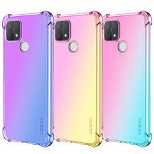 +适用Realme C15四角防摔Realme C3手机壳Realme5渐变