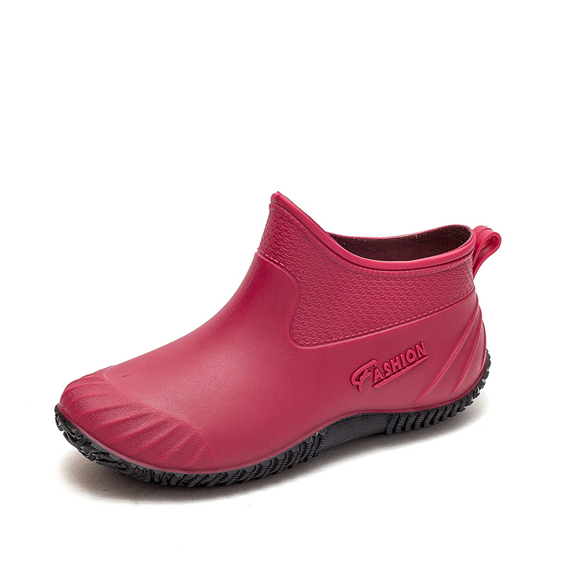 2023 New Casual Women's Low-Cut Rain Boots Comfortable and Non-Slip Wear-Resistant Breathable Outer Wear Hiking PVC Water Shoes Wholesale