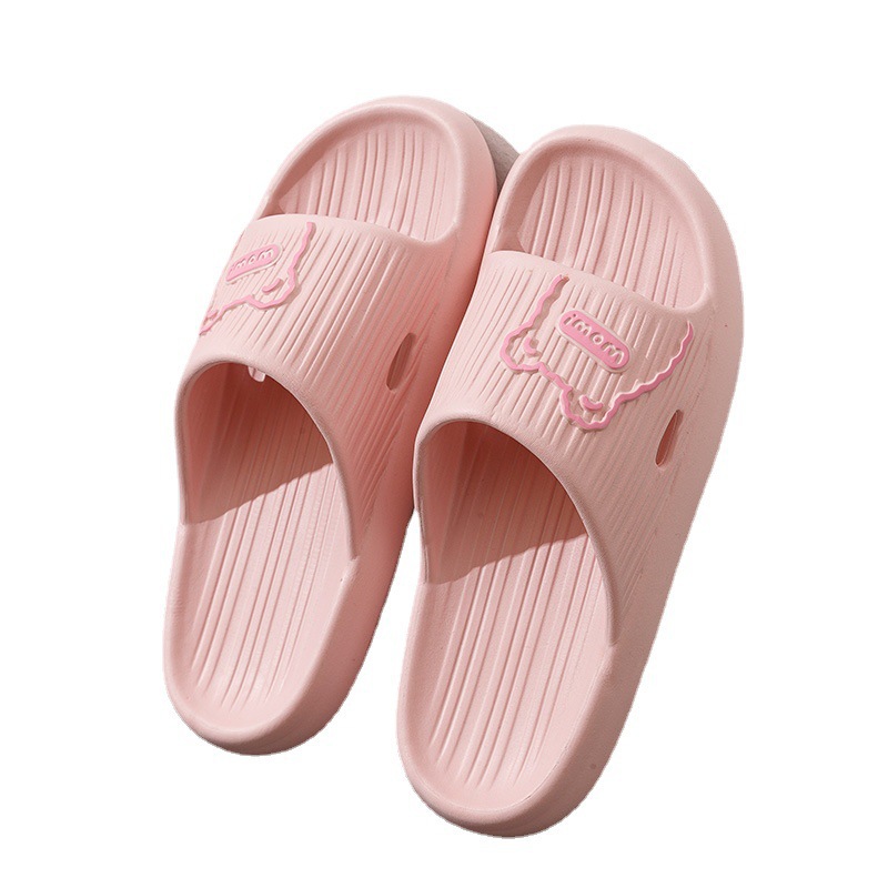 New Eva Slippers Women's Summer Cartoon Couple Household Bathroom Bath Non-Slip Soft Bottom Slippers Men's Wholesale