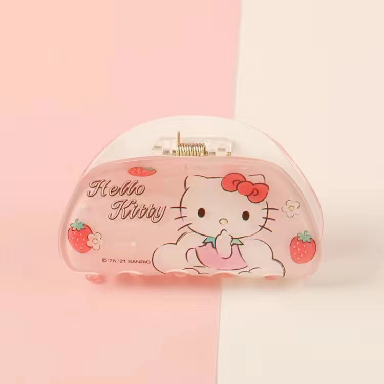 Sanrio Japanese Popular Barrettes Cartoon Cute Hello Kitty Clow M Thin and Glittering Girl Heart Children Hair Accessories Factory