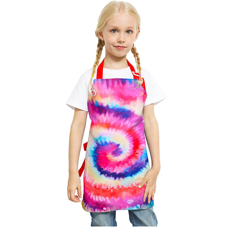 可调节厨房烹饪厨师围裙,带口袋用于烹饪烘焙艺术绘画园艺,扎染