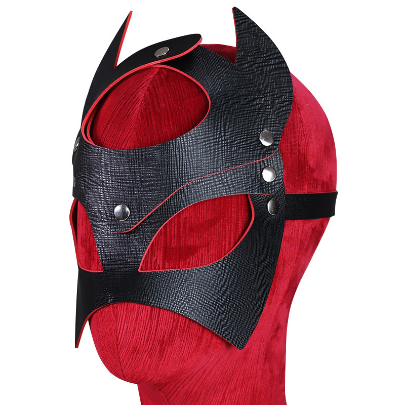 久爱sm鬼魅眼罩情趣皮革面罩sm狐狸眼罩夫妻角色扮演情趣面具跨境采购