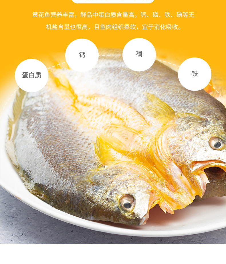 信月醇香大黄鱼之乡三去新鲜开背深海黄花鱼黄鱼鲞咸冷冻工厂定制
