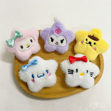 可爱美乐蒂玩偶三丽鸥胸针发饰围巾服装辅料卡通布丁狗帽子配饰