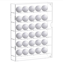 透明亚克力高尔夫球盒展示架有机玻璃存放高档高尔夫球壁挂收纳架