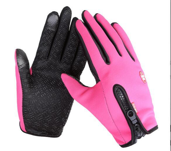 Thermal Gloves Winter Outdoors Adult Fleece-lined Touch Screen Thickened Gloves Self-Propelled Motorcycle Cycling Gloves