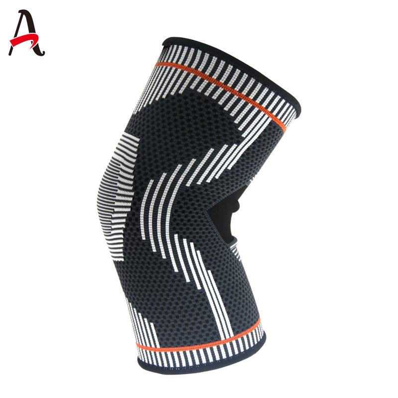 护膝运动篮球健身专业硅胶防护膝盖损伤保护半月板防止受伤薄款男