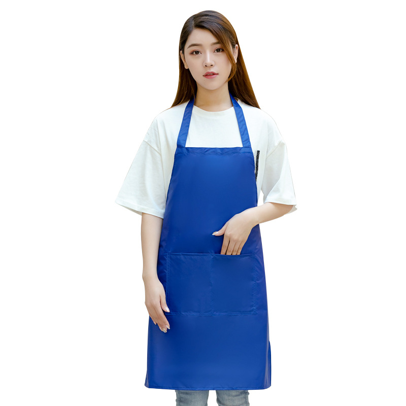 PVC Advertising Apron Waterproof Oil-Proof Wholesale Custom Logo Printing Household Kitchen Apron for Female Aquatic Products