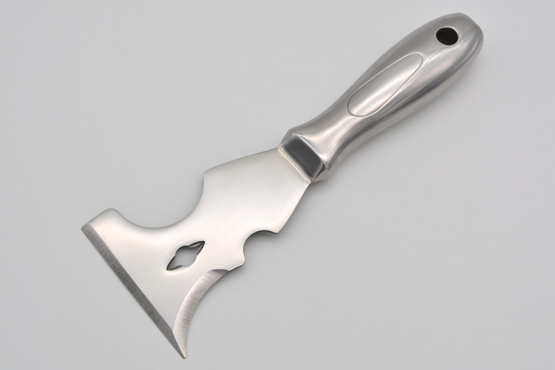 多功能油灰刀全不锈钢一体油灰刀清洁铲刀 油漆腻子刮刀清洁铲子