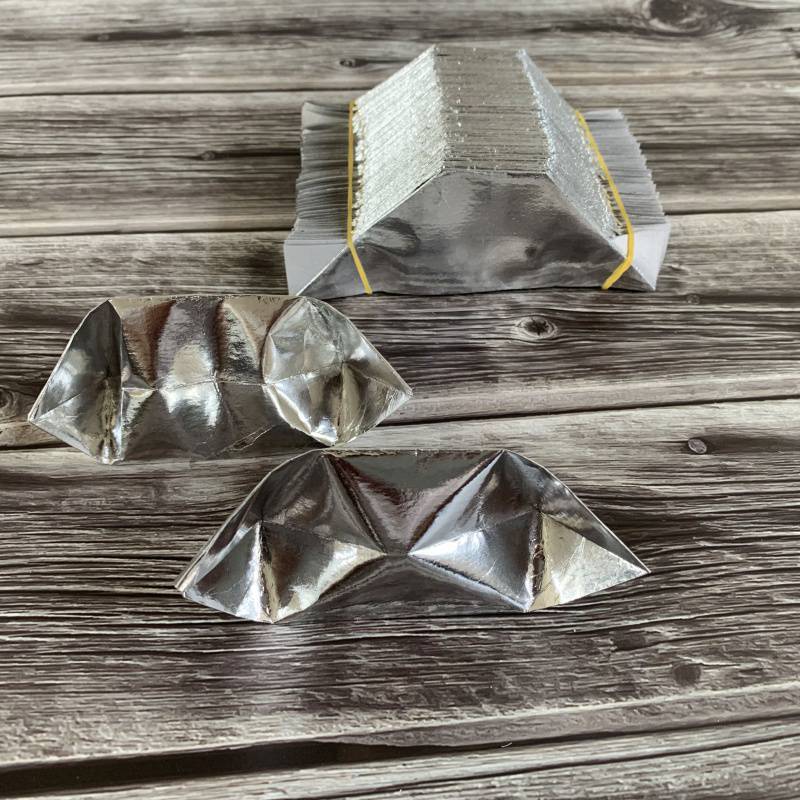 半成品银元宝金箔纸银色1215元宝纸烧纸祭祀用品冥纸纸钱2000包邮