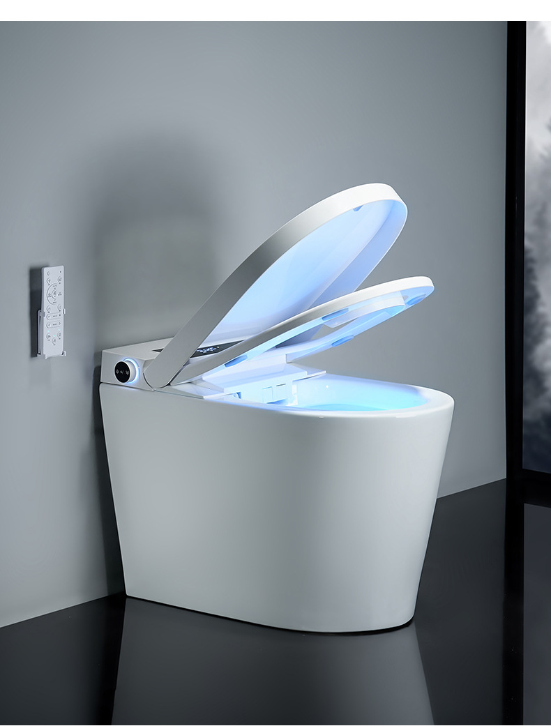 小户型智能马桶一体式全自动翻盖无水压限制恒温即热式语音座便器