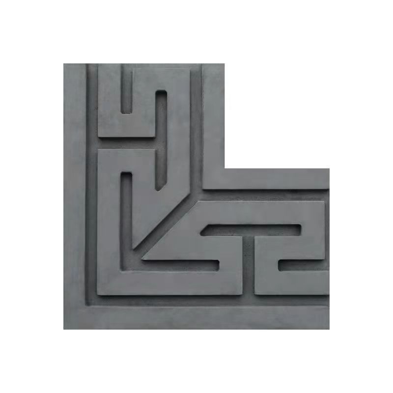 中式仿古回纹线砖雕浮雕门套线条月亮门线条线条外墙装饰庭院挂件