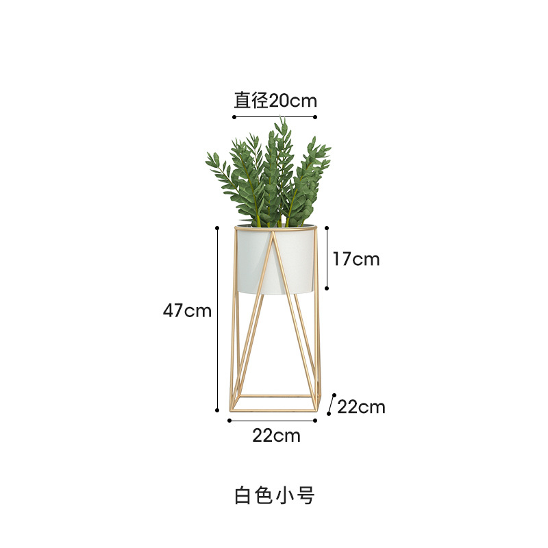 Nordic Iron Flower Rack Storage Rack Balcony Indoor Living Room Multilayer Simplicity Chlorophytum Scindapsus Basin Frame Floor Type