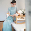 summer Retro cheongsam Dress Republic of wind Girl models Improved edition Dress temperament Original L3211 LAN Ge summer Retro cheongsam Dress Republic of wind Girl models Improved edition Dress temperament Original L3211 LAN Ge