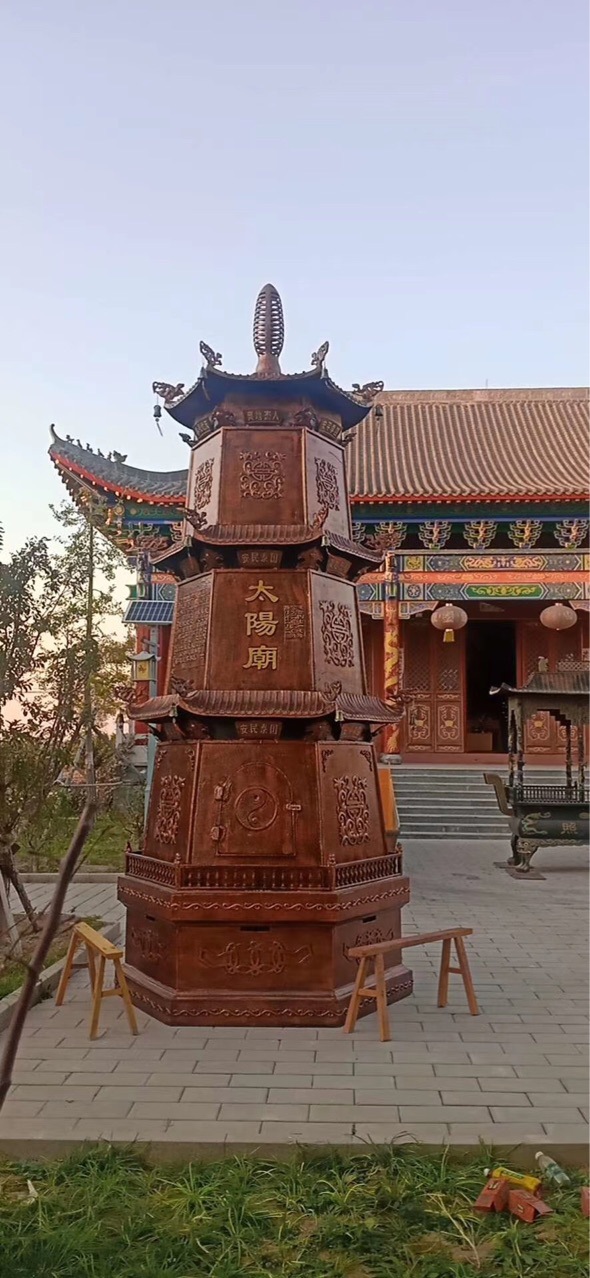 辉煌法器工厂生产化钱炉化钱塔宝塔宝炉铸铁化钱炉化钱塔铁宝炉