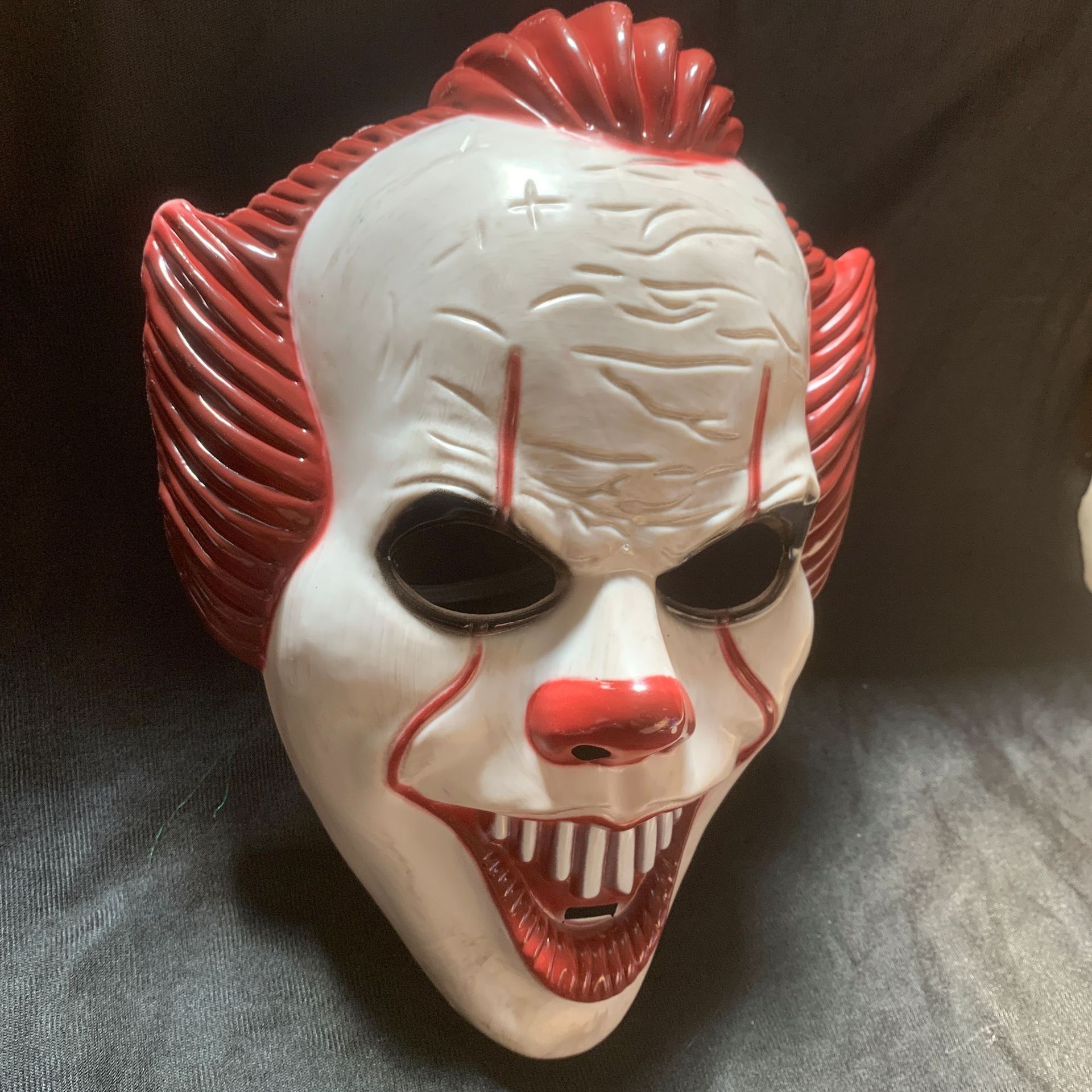 万圣节新款小丑回魂夜热销派对恐怖吓人密室逃亡真人npc小丑面具