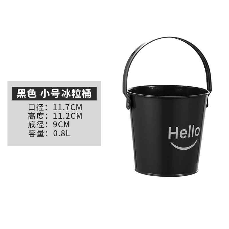 Bar KTV Ice Bucket Creative Handle Snack Bucket French Fries Bucket Ice Cube Ice Cube Beer Barrel Hello Cucumber Bowl Commercial