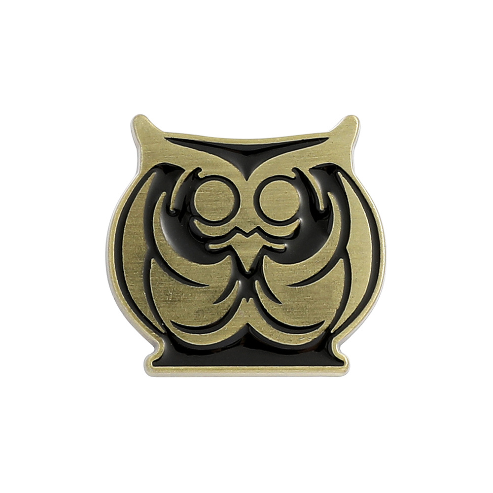 跨境卡通动漫莉可丽丝lycoris recoil周边可爱猫头鹰胸针金属徽章