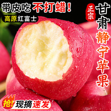 甘肃静宁红富士苹果斤当季新鲜水果冰糖心丑圣诞平安果整箱包邮