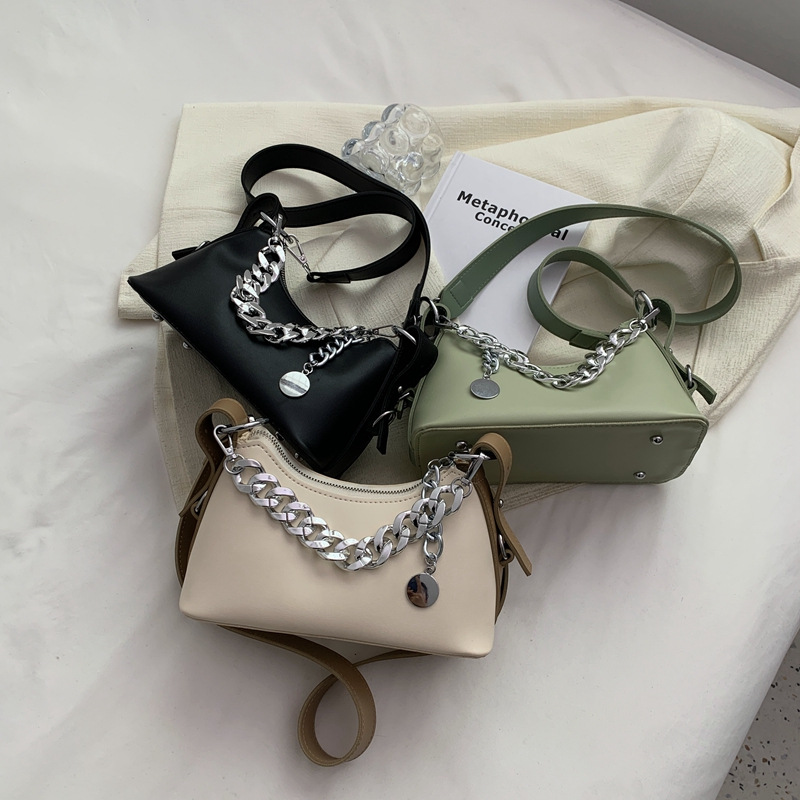 Women's Bag 2023 New Fashion All-Match Shoulder Bag Simple Niche Messenger Bag Korean Style Chain Handbag