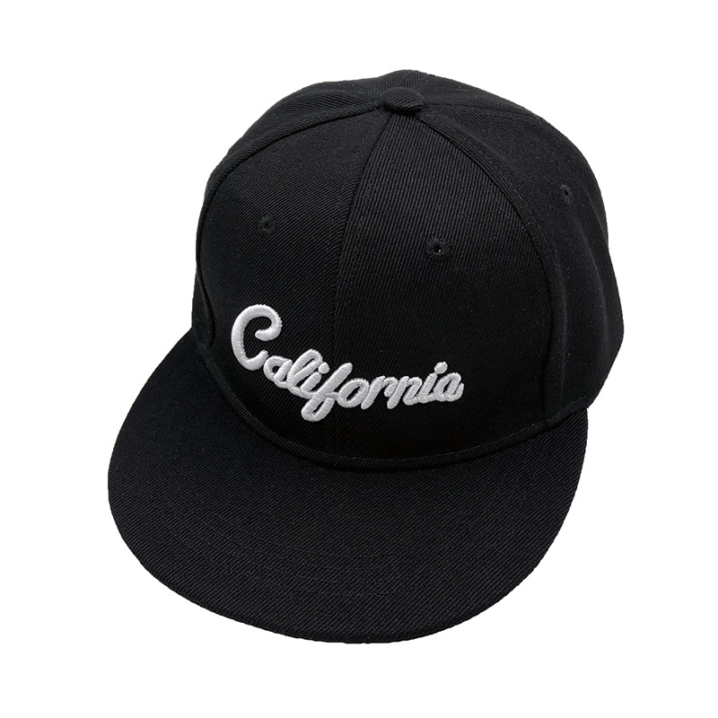 外贸爆款california刺绣欧美时尚棒球帽男女平沿街舞嘻哈帽子