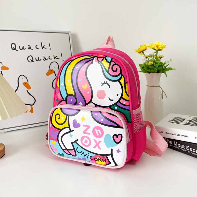 3-5 Years Old Boys' Backpack Korean Lightweight Kindergarten Backpack Cartoon Car Personality Baby's Backpack Cross-Border