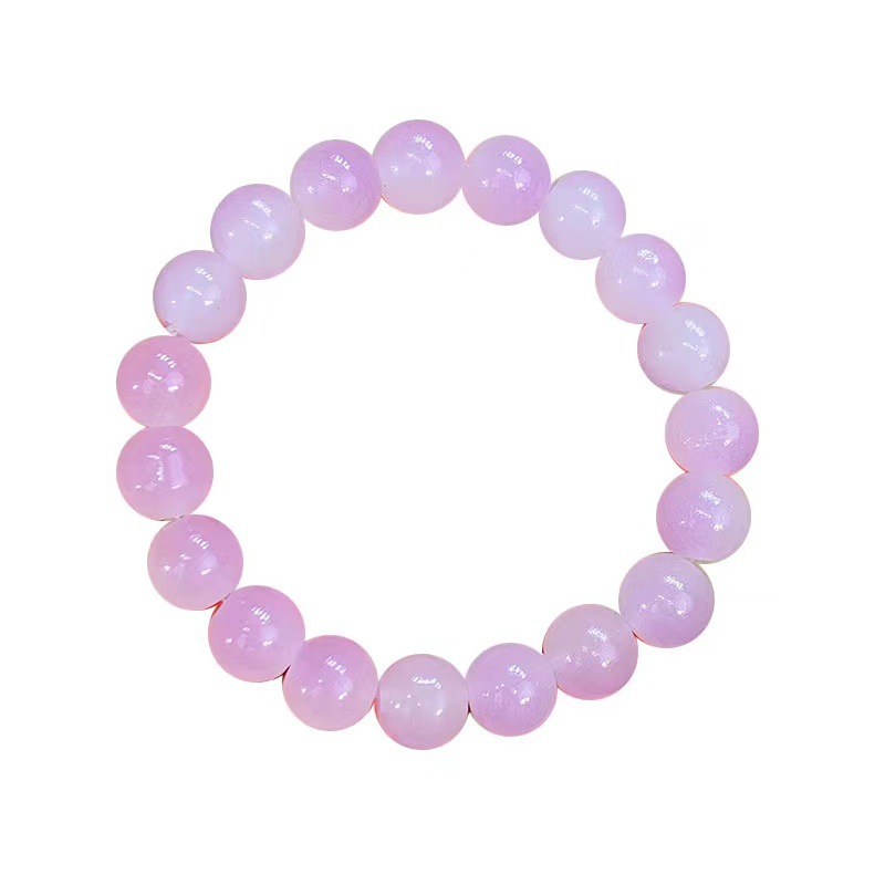 Imitation Bodhi Seed Hand Toy Bracelet Girls Gradient Color Bracelet Glass Beads Primary School Students Beaded Bracelet Girls Can Plate