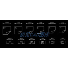 家具cad块图纸手绘平风格家装素立面室内设计图库模型CAD265施工