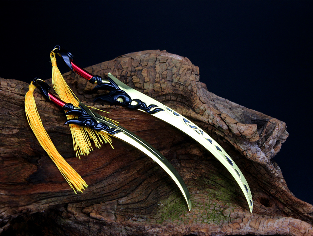 王者兵器周边手办 澜鲨之猎刃合金武器模型玩具18cm22厘米对装