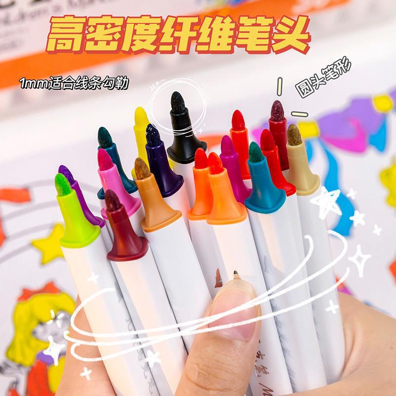 36 Colors 48 Colors Washable Acrylic Marker Pen Children's Stationery Articles Art Painting Graffiti Watercolor Pen Wholesale