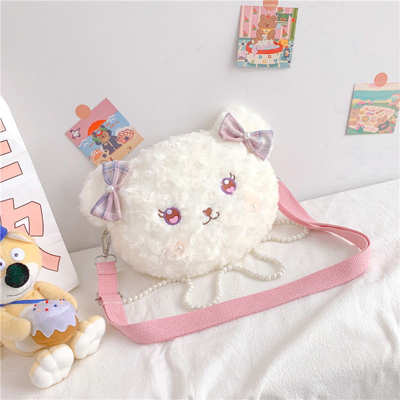 软妹玩偶lolita包毛绒斜挎包女可爱小包包jk日系小挎包洛丽塔熊包