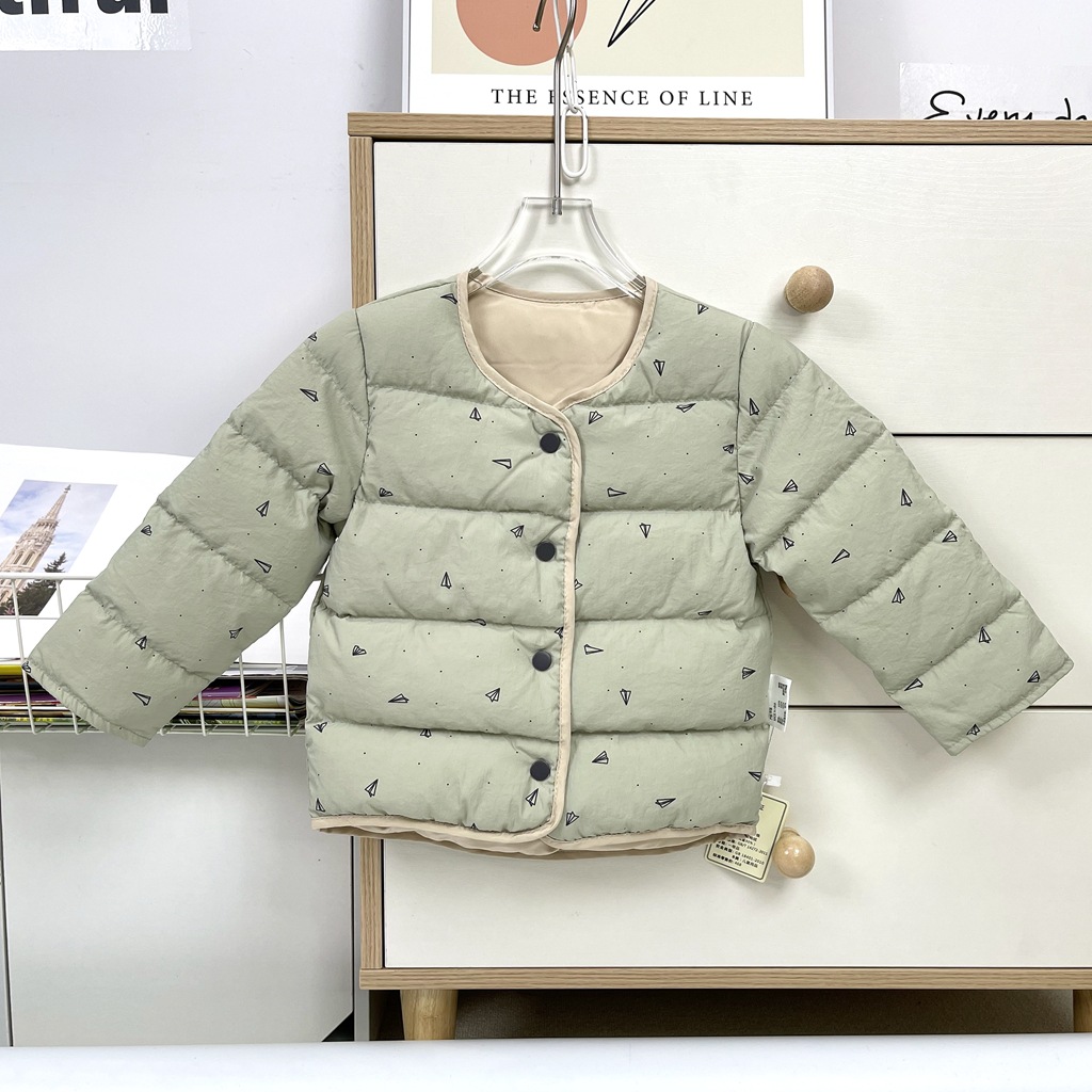 儿童羽绒服长袖内胆2024冬装新款中小童宝宝轻薄90白鸭绒内搭外套
