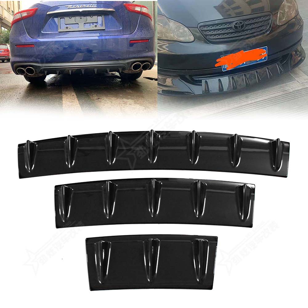 汽车改装扰流板保险杠底盘鲨鱼鳍后扰流板后杠底盘导流板配件