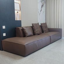 真皮沙发北欧客厅高端组合现代简约头层牛皮别墅实木家具