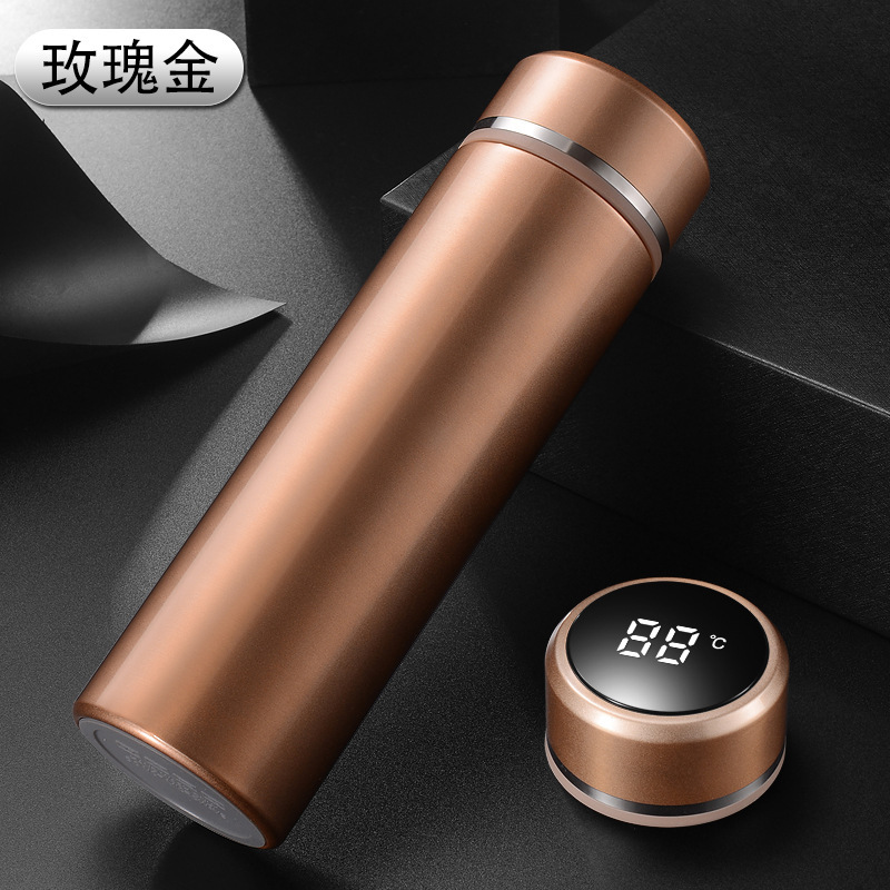 High-End 316 Stainless Steel Smart Insulation Cup Tea Water Separation Net Cup Wholesale Gift Cup Lettering Printing