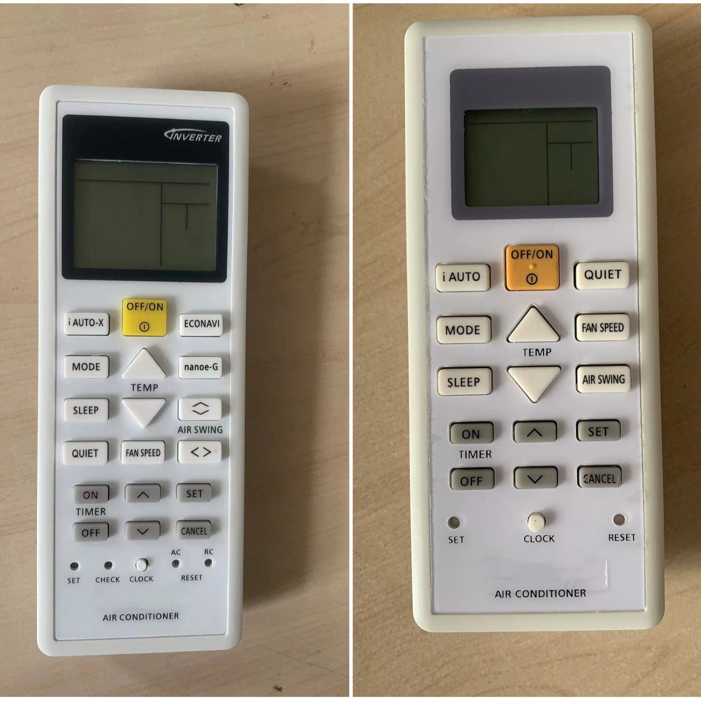 适用于松下空调遥控器panasonic ac remote control a7c07360 248